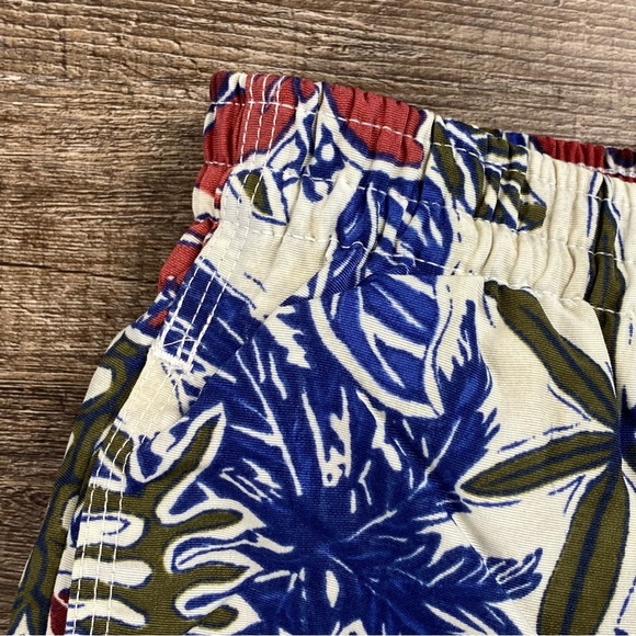 Nautica Swim Trunks Men XL Multicolor Tropical Drawstring Nylon Mesh Brief 16” - Picture 2 of 7